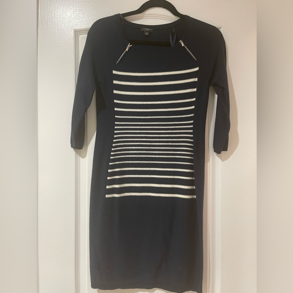 Ann Taylor Sweater Dress, Navy Blue